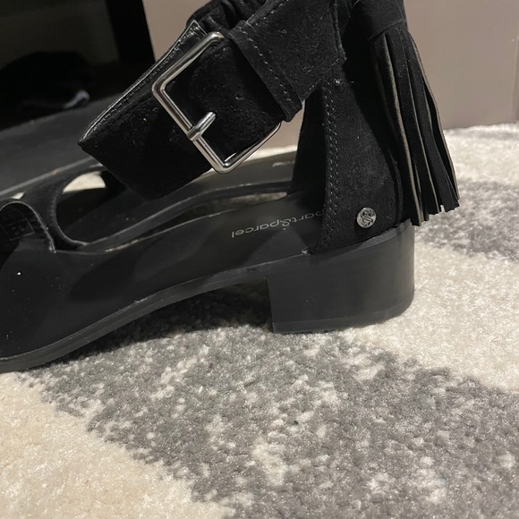 Block heel ankle strap two piece shoes - Picture 2 of 4